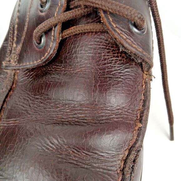 Johnston & Murphy Leather Boots Men\'s 8.5 Vintage Brown Suede Trim main image 12